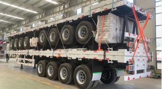 Best 20FT 40FT Container Chassis Flatbed Semi Trailer mit 28t schwerem Landegerät