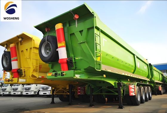 Maximale Nutzlast 30000 kg Semi-Anhänger Rücken-Dump Truck Anhänger für Ihre Anforderungen