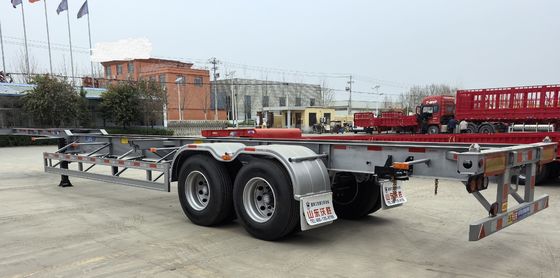 Mechanische Aufhängung 20 oder 40 Fuß Schifffahrtscontainer Chassis Skeleton Truck Trailer