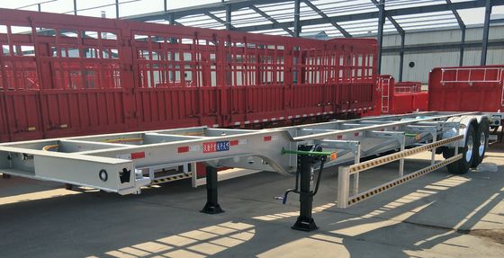 Mechanische Aufhängung 20 oder 40 Fuß Schifffahrtscontainer Chassis Skeleton Truck Trailer