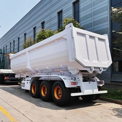 30 cbm 50 cbm U Typ 3 Achse 4 Achsen Hinterdump Halbanhänger Dumpper Tipper Anhänger für Lastwagen