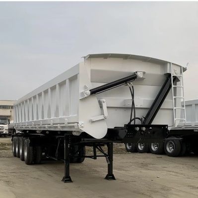30 cbm 50 cbm U Typ 3 Achse 4 Achsen Hinterdump Halbanhänger Dumpper Tipper Anhänger für Lastwagen
