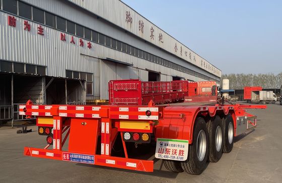 Wosheng Lkw 2/3/4 Achs Semi-Anhänger mit maximaler Nutzlast 30000 kg Stahl-Skelett Design