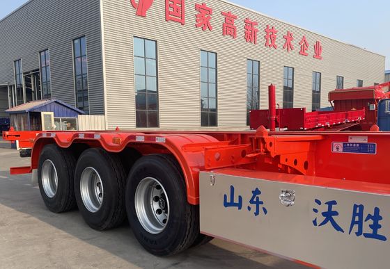 Wosheng Lkw 2/3/4 Achs Semi-Anhänger mit maximaler Nutzlast 30000 kg Stahl-Skelett Design