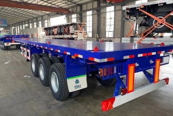Anpassungsfähige Farbe und Größe 50 Tonnen Kapazität Container Lkw Anhänger für kommerzielle
