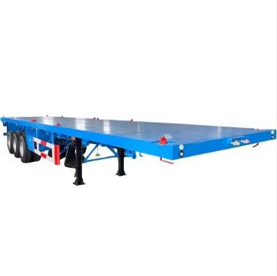 Multifunktionaler 3-Achsen-Flachbett-Container-Anhänger mit 12 Rädern mit maximaler Nutzlast von 30000 kg