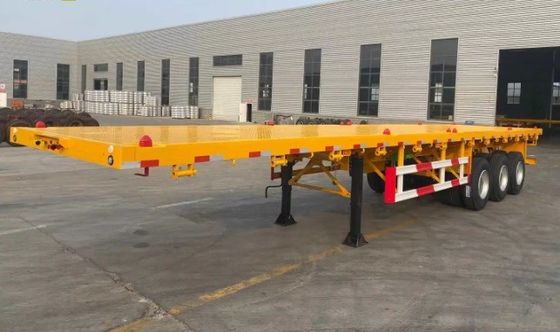 Multifunktionaler 3-Achsen-Flachbett-Container-Anhänger mit 12 Rädern mit maximaler Nutzlast von 30000 kg