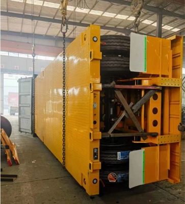 Multifunktionaler 3-Achsen-Flachbett-Container-Anhänger mit 12 Rädern mit maximaler Nutzlast von 30000 kg