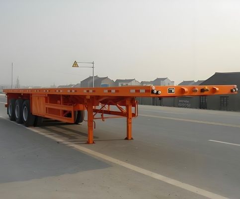 Gute 3-Achse 30-120tons Container Flachbett Lkw Anhänger für den Transport von Containern
