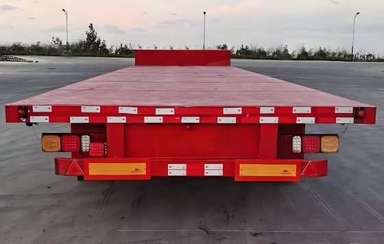 Gute 3-Achse 30-120tons Container Flachbett Lkw Anhänger für den Transport von Containern