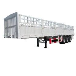 Stahltransport mit 3/4 Achse Flat Type Seitenzaun Semi-Anhänger von Professional