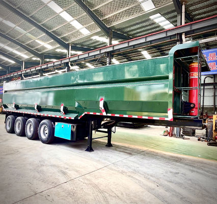 40 Kubikmeter U-Form Ende Entladen Hydraulischer Kipper Rücken Dump Halbanhänger für Lkw-Anhänger