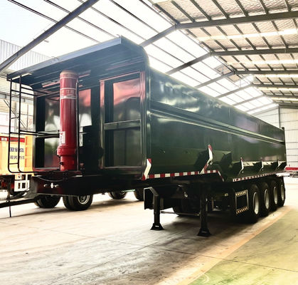 40 Kubikmeter U-Form Ende Entladen Hydraulischer Kipper Rücken Dump Halbanhänger für Lkw-Anhänger