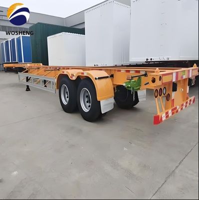 Kundenanfrage 2 Achs-Fahrwerk 40FT/45FT Skelett-Semi-Anhänger Schwerlast-Landegerät