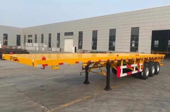 13 Tonnen*3 Achsen Mechanische Aufhängung Maßgeschneiderter Containeranhänger Niedrigflächigen Semianhänger