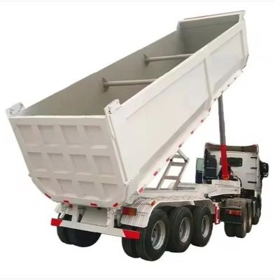 3 Achsen 20-80 Tonnen U-Typ Hydraulischer Hinterbehälter mit Abstoßung für End-Tipping-Lkw-Anhänger