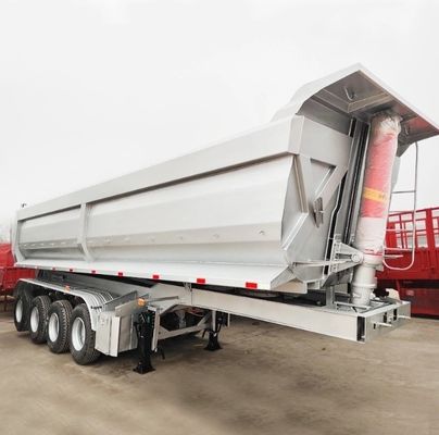 3 Achsen 20-80 Tonnen U-Typ Hydraulischer Hinterbehälter mit Abstoßung für End-Tipping-Lkw-Anhänger