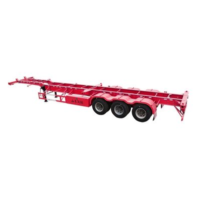 Maximale Nutzlast 50 Tonnen 2/3 Achsen Gänsehals Container Skelett Chassis Skelett Halbanhänger für Lastwagen