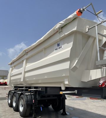 Lkw-Anhänger am beliebtesten 3 Achsen 40 60 Kubik Hinteranhänger Tipper Dump Semi-Anhänger