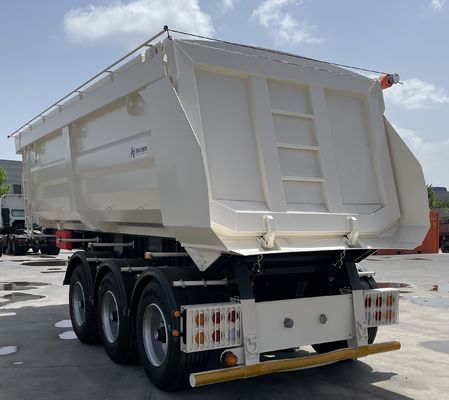 Lkw-Anhänger am beliebtesten 3 Achsen 40 60 Kubik Hinteranhänger Tipper Dump Semi-Anhänger
