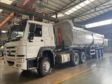 40-80 Tonnen 3-5 Achsen hydraulischer Hinterteil-Tipper-Tippen-Dump-Semi-Anhänger für Lkw