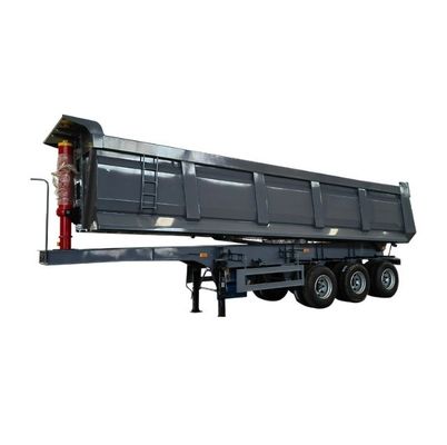 60 Tonnen Hinterbehälter Dauerhafter und sicherer Lkw-Anhänger mit mechanischer Aufhängung