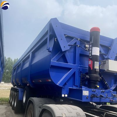 3 Achse 4 Achse Hydraulischer Zylinder Endseitenkippenkipper Hinterbehälter für Lastwagen