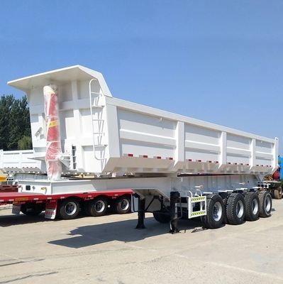 Q345B/T700 Stahl-Hauptstrahl-Halbanhänger für das Diversifizierte Hinwerfen von Rücken-Dump-Tipper