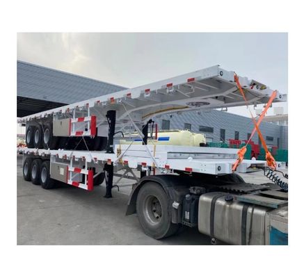 angepasste Farbe 20ft 40ft 45ft Container Flatbed Trailer mit hoher Ladekapazität