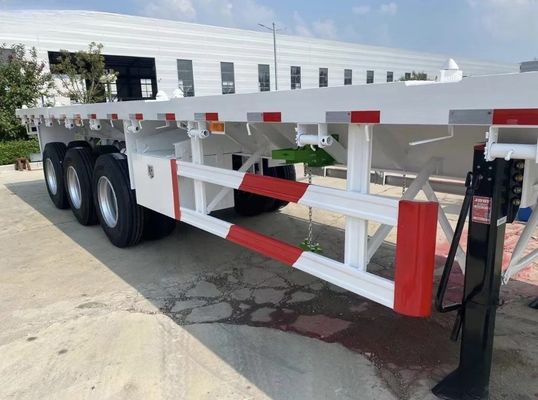 angepasste Farbe 20ft 40ft 45ft Container Flatbed Trailer mit hoher Ladekapazität