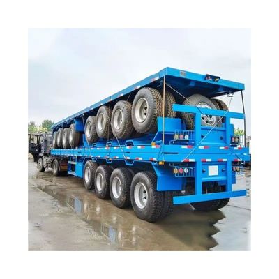 40 Fuß-Container-Transport-Halbanhänger mit mechanischer Aufhängung und Stahlmaterial