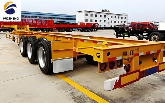 Wo Sheng 40 Fuß Skelett Semi-Anhänger mit JOST King Pin und Stahlkonstruktion