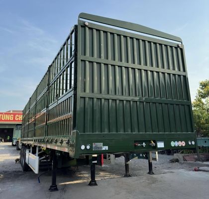3 Achsen 4 Achsen Lkw Anhänger Multifunktionszaun Pfahl Halbanhänger mit Q345B Hauptstrahl