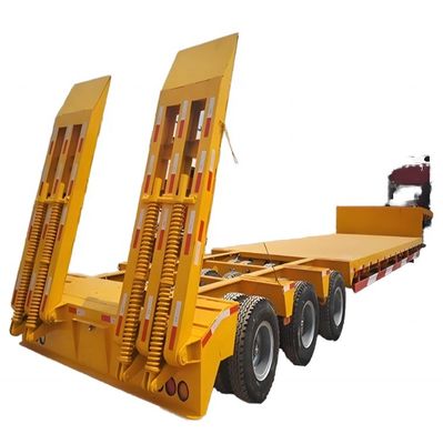 Farbiger Semi-Anhänger Low-Bed Lowboy Semi-Anhänger für Lader Semi-Anhänger
