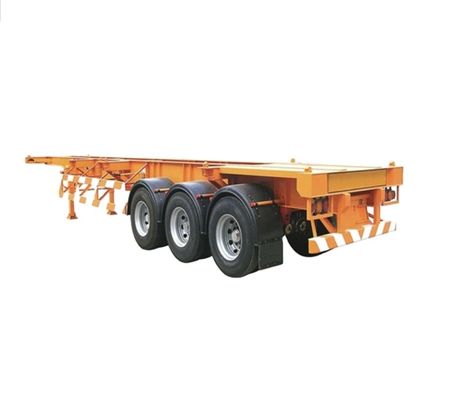 12R22.5*12pcs 3-Achsen-Skelett-Semi-Anhänger 7 Tonnen Tare Gewicht 12,85 x 2,61 x 1,55 Meter