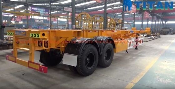 Wosheng Best 2 Achsen 20FT 40FT Container Skeleton Halbanhänger für Containertransport