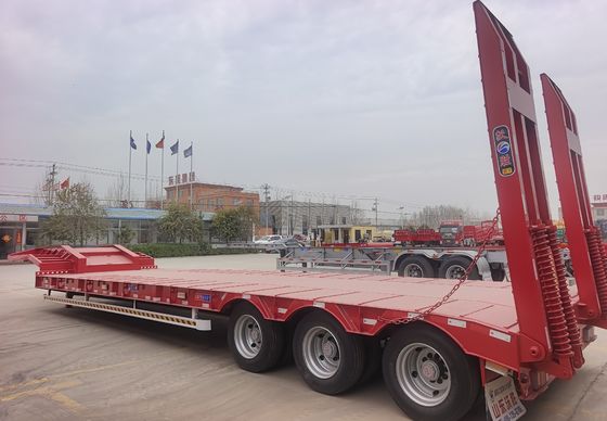 20ft/40ft Container Lowbed Semi Trailer für Wosheng 3/4/5/6 Achsen und schwere Ausrüstung
