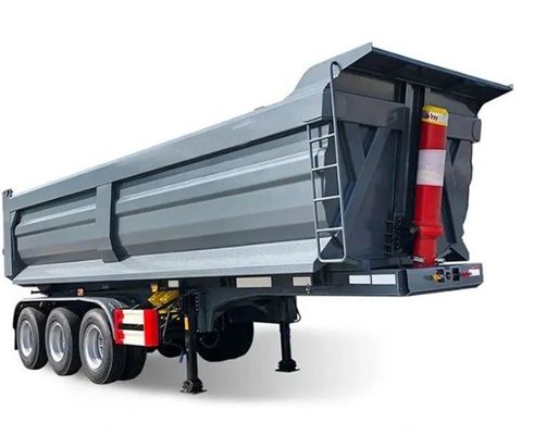 28 t schwerer Landewagen Halbanhänger für Bauarbeiten Sandstein Erdbearbeitung Hinterabfall