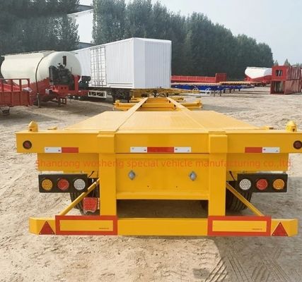 Stahl-Skelett-Halbanhänger für den Transport von 20 ft 40 ft 45 ft Containern aus Wosheng