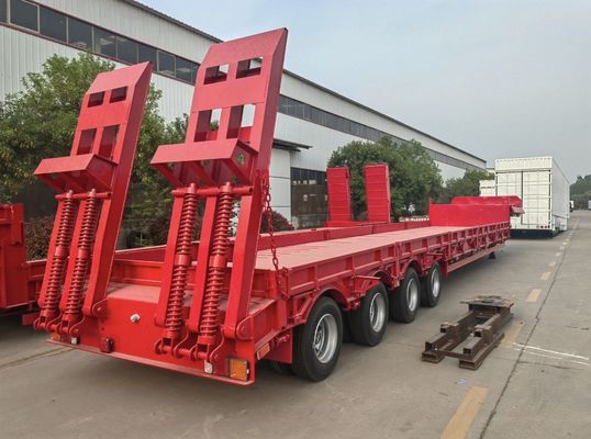 WS 120 Tonnen Tiefbett-Lkw-Anhänger Der perfekte Semi-Anhänger für den Transport großer Geräte