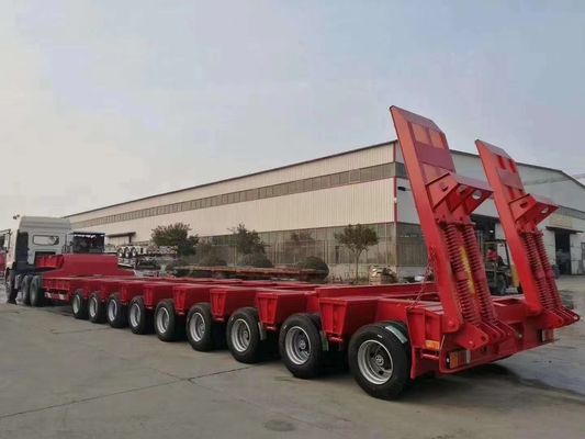WS 120 Tonnen Tiefbett-Lkw-Anhänger Der perfekte Semi-Anhänger für den Transport großer Geräte