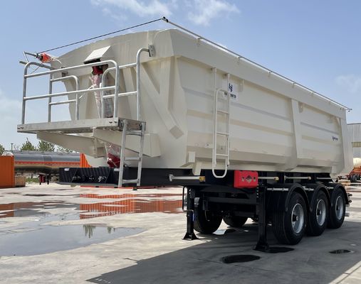 U-Form 3 Achse 4 Achse Hydraulischer Rücken Kipper Dump Semi-Anhänger für Baugewerbefahrzeuge