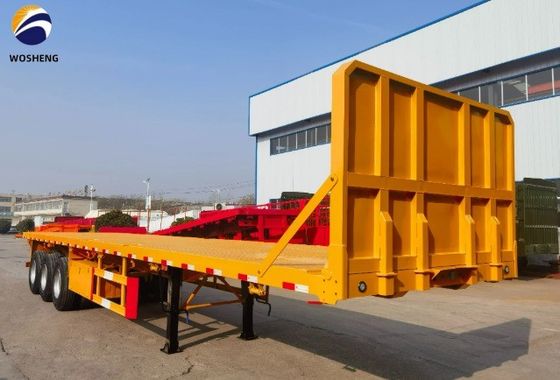 Lastwagenanhänger 40ft Flachbett Container Halbanhänger mit Q345B Hauptstrahl individuell