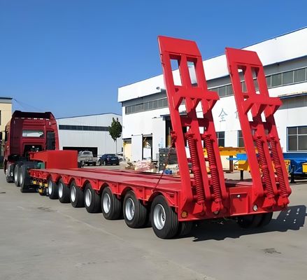 3-8 Achsen Transportgeräte Stahl-Lowbed Semi-Trailer mit 4 mm Unterplatte
