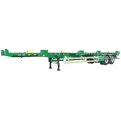 Wosheng 2 Achse 20FT 40FT 45FT Semi-Trailer am besten für Terminal Port Container Skeleton