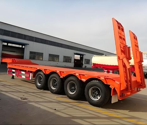 3-8 Achsen Transportgeräte Stahl-Lowbed Semi-Trailer mit 4 mm Unterplatte