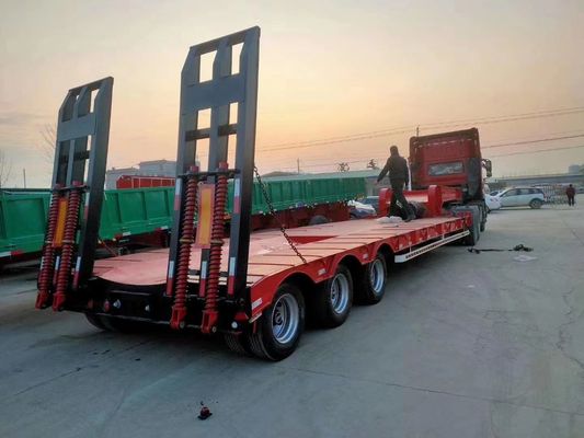 3-8 Achsen Transportgeräte Stahl-Lowbed Semi-Trailer mit 4 mm Unterplatte
