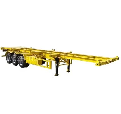 Mechanische Aufhängung Wosheng 3 Achse 20FT 40FT Container Chassis Skelett Halbanhänger