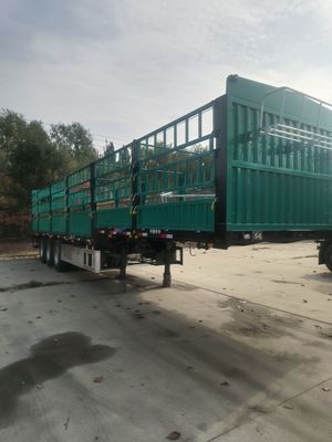 3 Achse Seitendecke Zaun Stahlstapel Halbanhänger für Viehzucht und Gemüsefarm