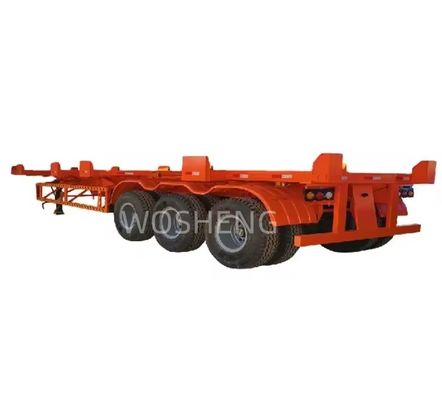 Stärker Stahl-Skelett-Halbanhänger für den Transport von 20 ft 40 ft Container-Chassis